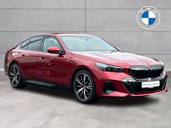 BMW 5-Series Saloon, Petrol Plug-in Hybrid, 2025, Red