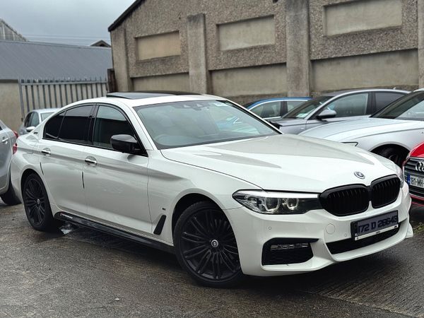 BMW 5-Series Saloon, Petrol Plug-in Hybrid, 2017, White