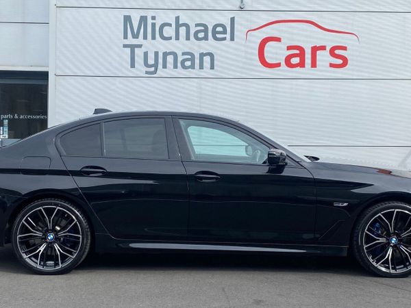 BMW 5-Series Saloon, Petrol Hybrid, 2022, Black