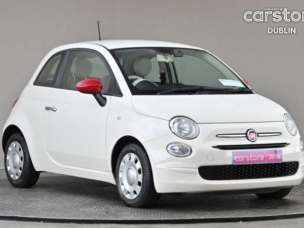Fiat 500 Hatchback, Petrol, 2018, White