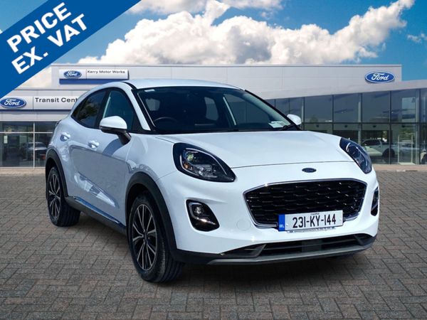 Ford Puma SUV, Petrol Hybrid, 2023, White