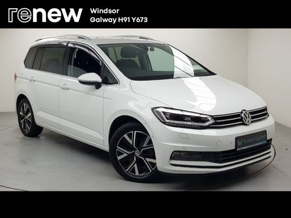 Volkswagen Touran MPV, Petrol Hybrid, 2020, White