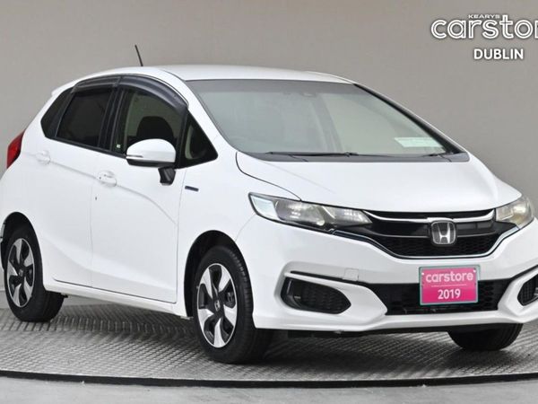 Honda Fit Hatchback, Petrol Hybrid, 2019, White
