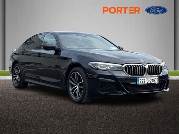 BMW 5-Series Saloon, Petrol Plug-in Hybrid, 2022, Black
