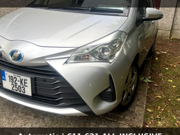 Toyota Vitz Hatchback, Petrol Hybrid, 2019, Silver