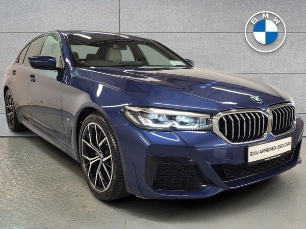 BMW 5-Series Saloon, Diesel Hybrid, 2023, Blue