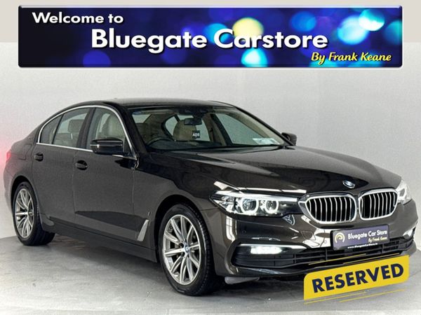 BMW 5-Series Saloon, Petrol Hybrid, 2018, Brown