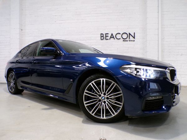 BMW 5-Series Saloon, Petrol Plug-in Hybrid, 2019, Blue