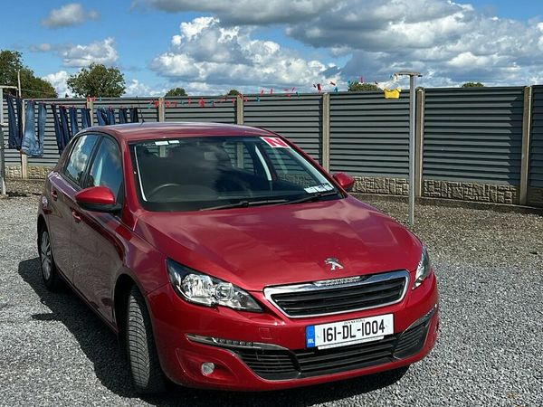 Peugeot 308 Hatchback, Diesel, 2016, Red