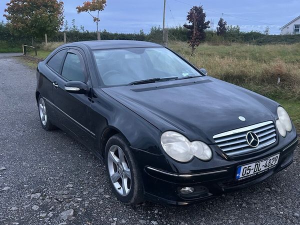 Mercedes-Benz C-Class Coupe, Petrol, 2005, Black