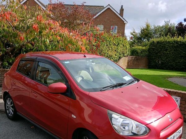 Mitsubishi Mirage Hatchback, Petrol, 2012, Red