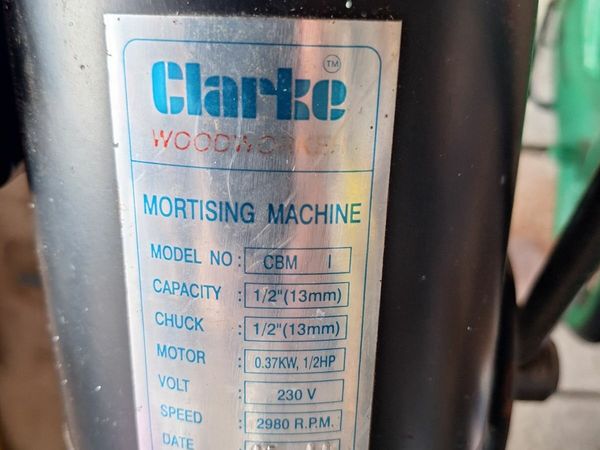 Clark mortice machine for sale in Co. Clare for €75 on DoneDeal