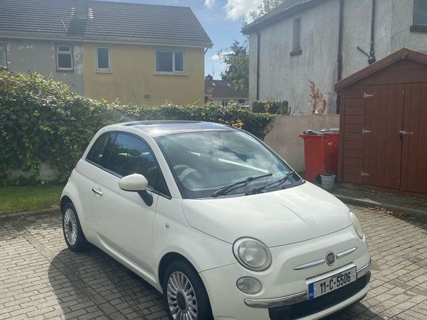 Fiat 500 Hatchback, Petrol, 2011, White