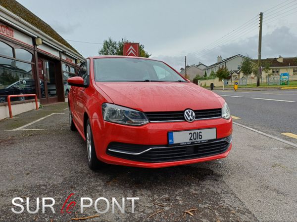Volkswagen Polo Hatchback, Petrol, 2016, Red