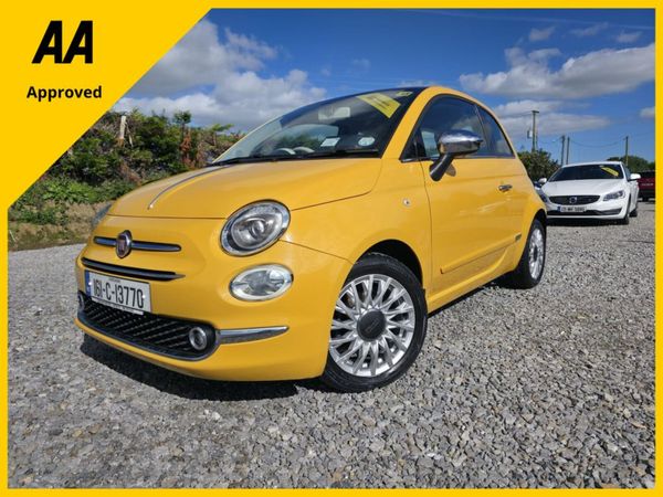 Fiat 500 Hatchback, Petrol, 2016, Beige