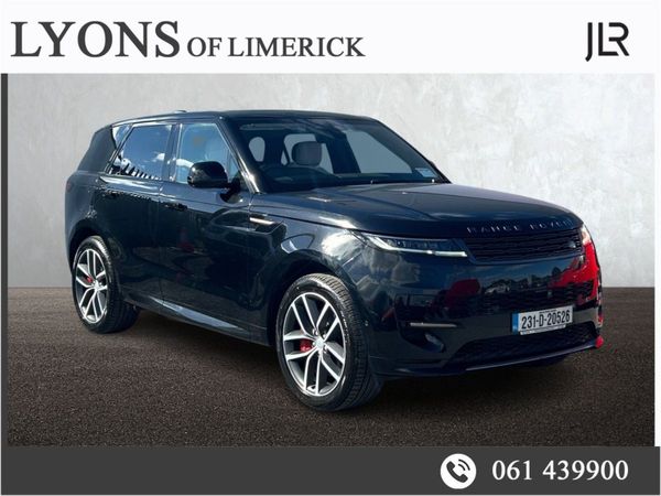 Land Rover Range Rover Sport SUV, Petrol Plug-in Hybrid, 2023, Black