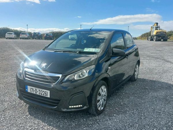 Peugeot 108 Hatchback, Petrol, 2017, Black