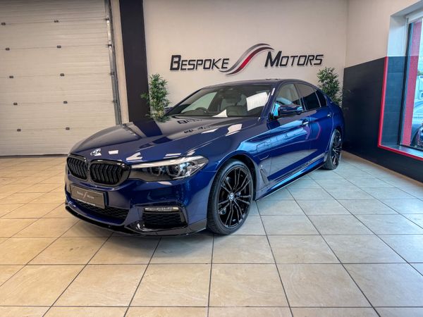 BMW 5-Series Saloon, Petrol Plug-in Hybrid, 2018, Blue