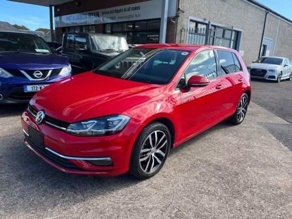 Volkswagen Golf Hatchback, Petrol, 2019, Red