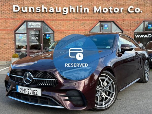 Mercedes-Benz E-Class Coupe, Diesel, 2021, Burgundy