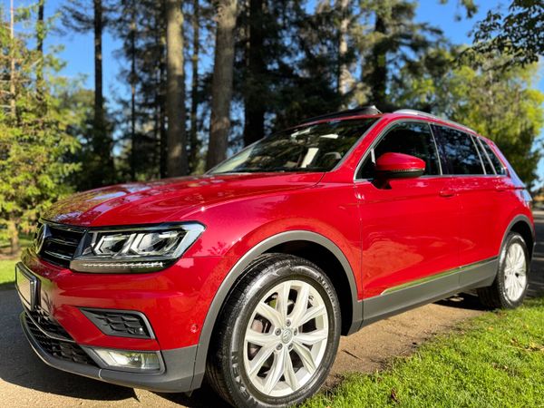 Volkswagen Tiguan SUV, Diesel, 2017, Red