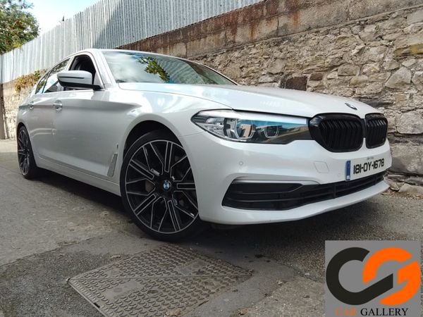 BMW 5-Series Saloon, Petrol Plug-in Hybrid, 2018, White