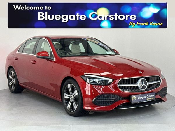 Mercedes-Benz C-Class Saloon, Petrol Hybrid, 2022, Red