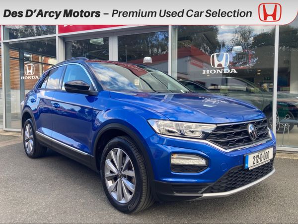 Volkswagen T-Roc Hatchback, Petrol, 2021, Blue
