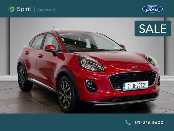 Ford Puma MPV, Petrol Hybrid, 2021, Red