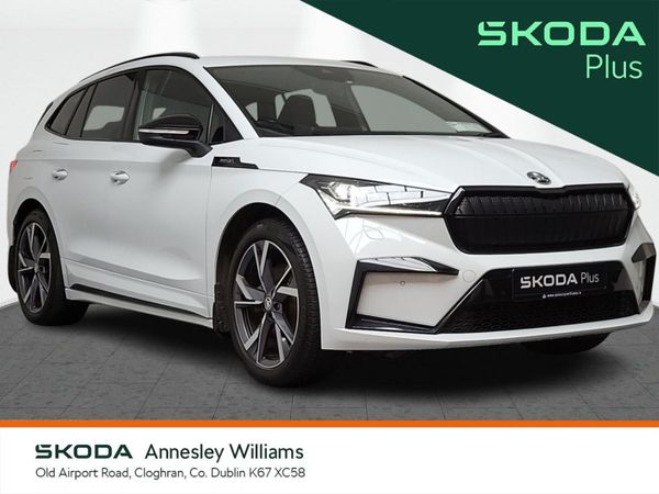 Skoda Enyaq MPV, Electric, 2023, White