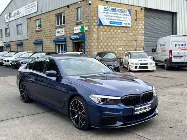 BMW 5-Series Saloon, Petrol Plug-in Hybrid, 2018, Blue