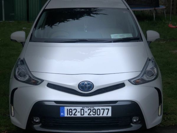 Toyota Prius MPV, Petrol Hybrid, 2018, White