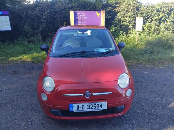 Fiat 500 Hatchback, Petrol, 2011, Red