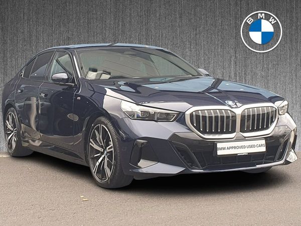 BMW 5-Series Saloon, Petrol Plug-in Hybrid, 2024, Blue