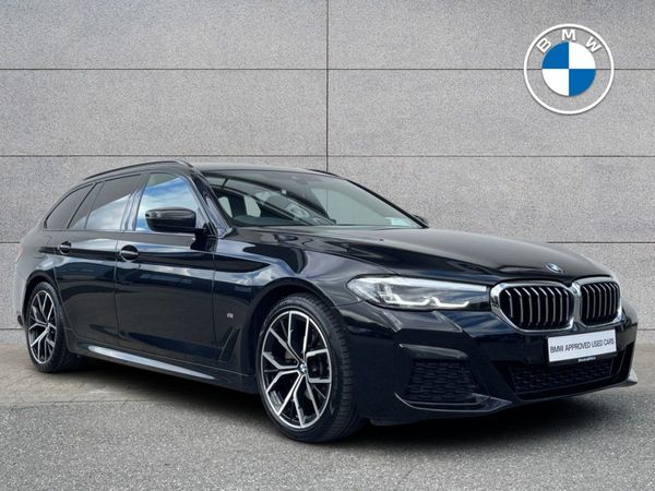 BMW 5-Series Estate, Diesel Hybrid, 2024, Black