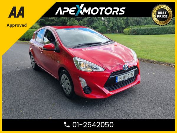 Toyota Aqua Hatchback, Petrol Hybrid, 2016, Red