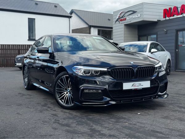 BMW 5-Series Saloon, Petrol Hybrid, 2018, Black