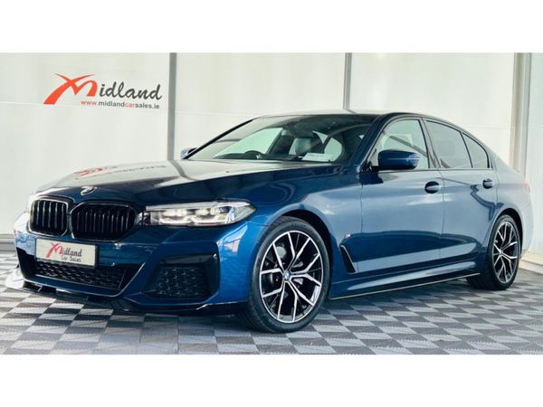 BMW 5-Series Saloon, Diesel Hybrid, 2023, Blue