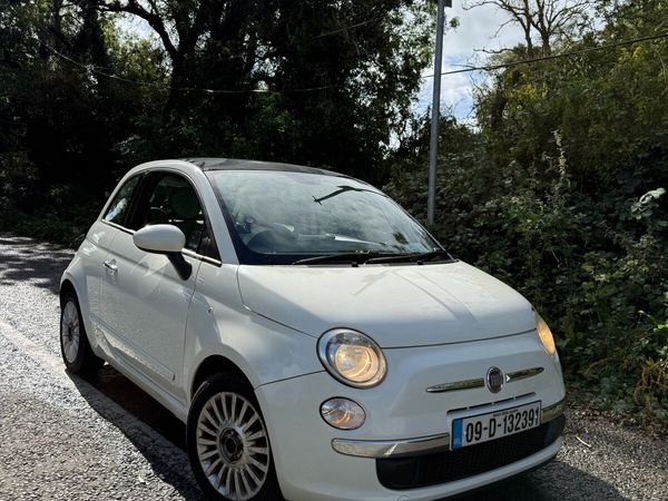 Fiat 500 Hatchback, Petrol, 2009, White