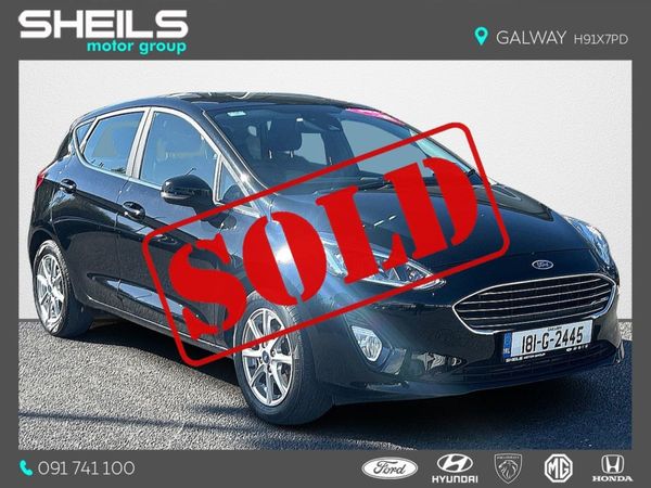 Ford Fiesta Hatchback, Petrol, 2018, Black