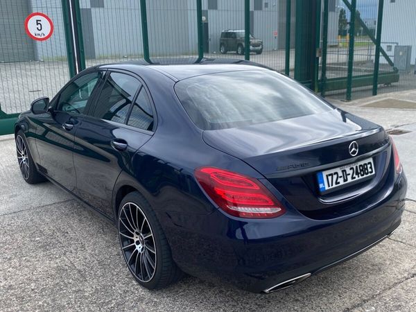 Mercedes-Benz C-Class Saloon, Petrol Plug-in Hybrid, 2017, Blue
