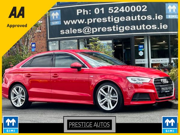 Audi A3 Saloon, Petrol, 2017, Red