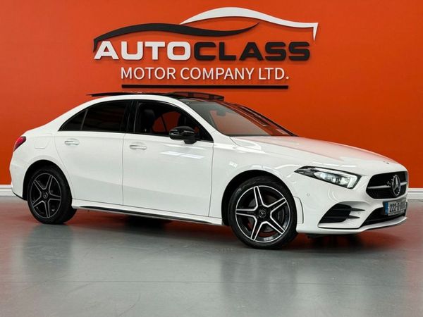 Mercedes-Benz A-Class Saloon, Hybrid, 2022, White