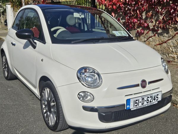 Fiat 500 Hatchback, Petrol, 2015, White