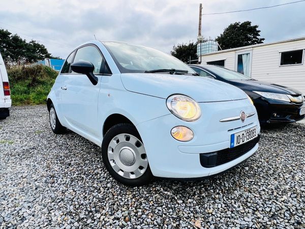 Fiat 500 Hatchback, Petrol, 2010, Blue