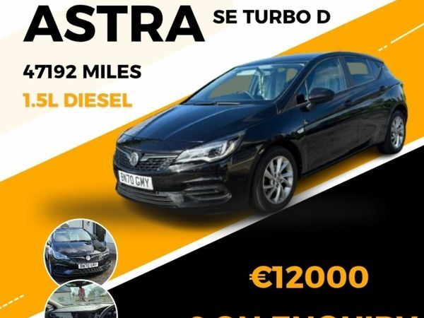 Vauxhall Astra Hatchback, Diesel, 2020, Black