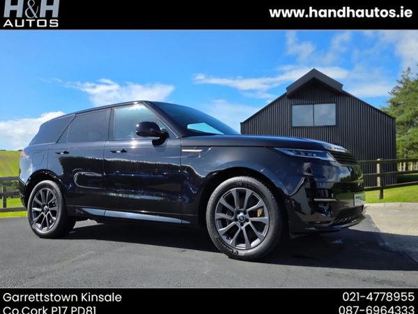 Land Rover Range Rover Sport SUV, Petrol Plug-in Hybrid, 2024, Black
