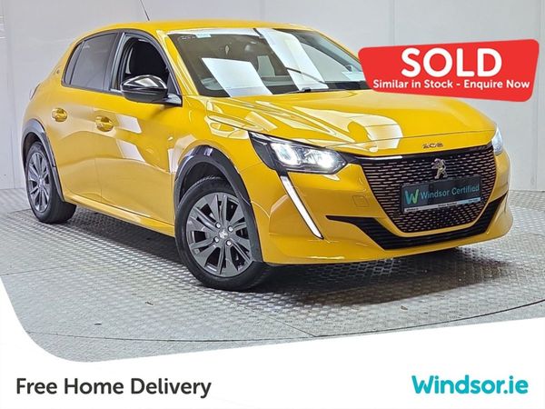 Peugeot 208 Hatchback, Electric, 2022, Yellow