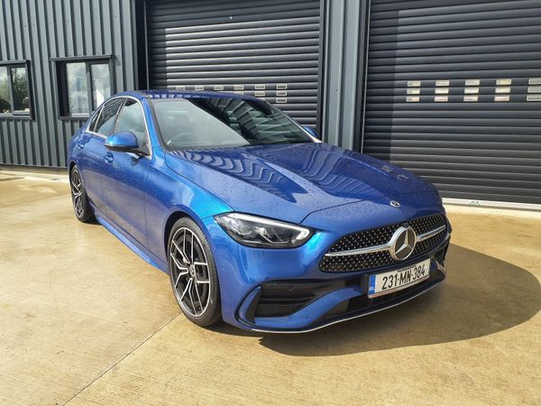 Mercedes-Benz C-Class Saloon, Diesel Hybrid, 2023, Blue