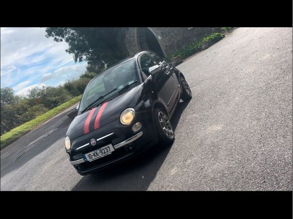 Fiat 500 Hatchback, Petrol, 2010, Black